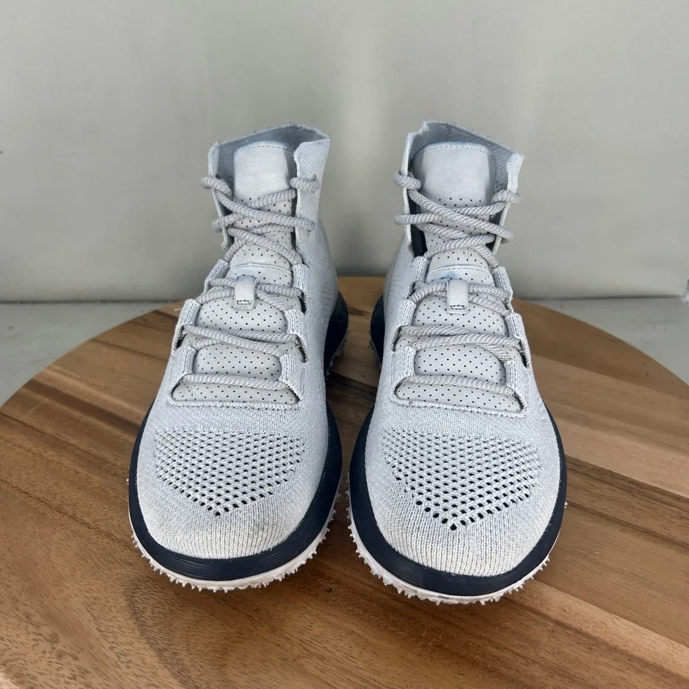 Under Armour RLT Fat Tire Boot Gray White 1307135-100 Mens 8 Knit Comfort